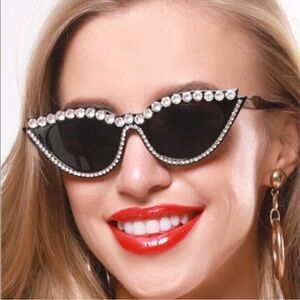 Like-new ASOS crystal embellished sunglasses